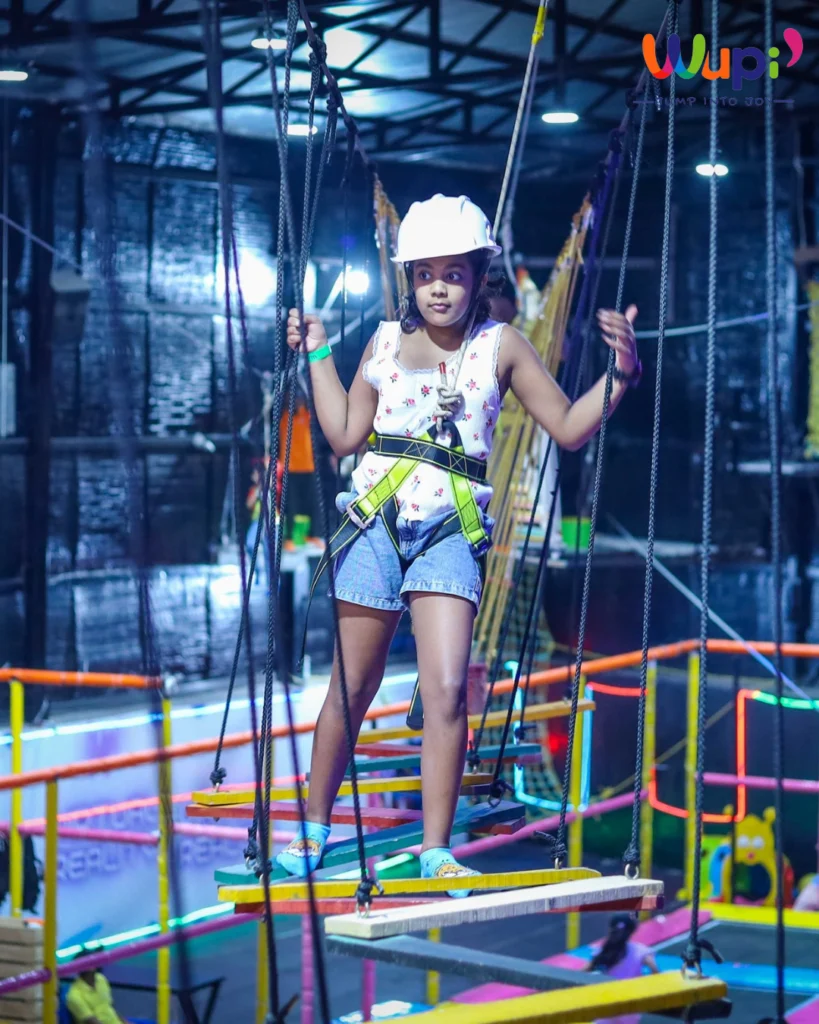 Family Gathering in Kids Birthday Celebration Gurgaon at Wupi Trampoline Park , Best Kids Play Area