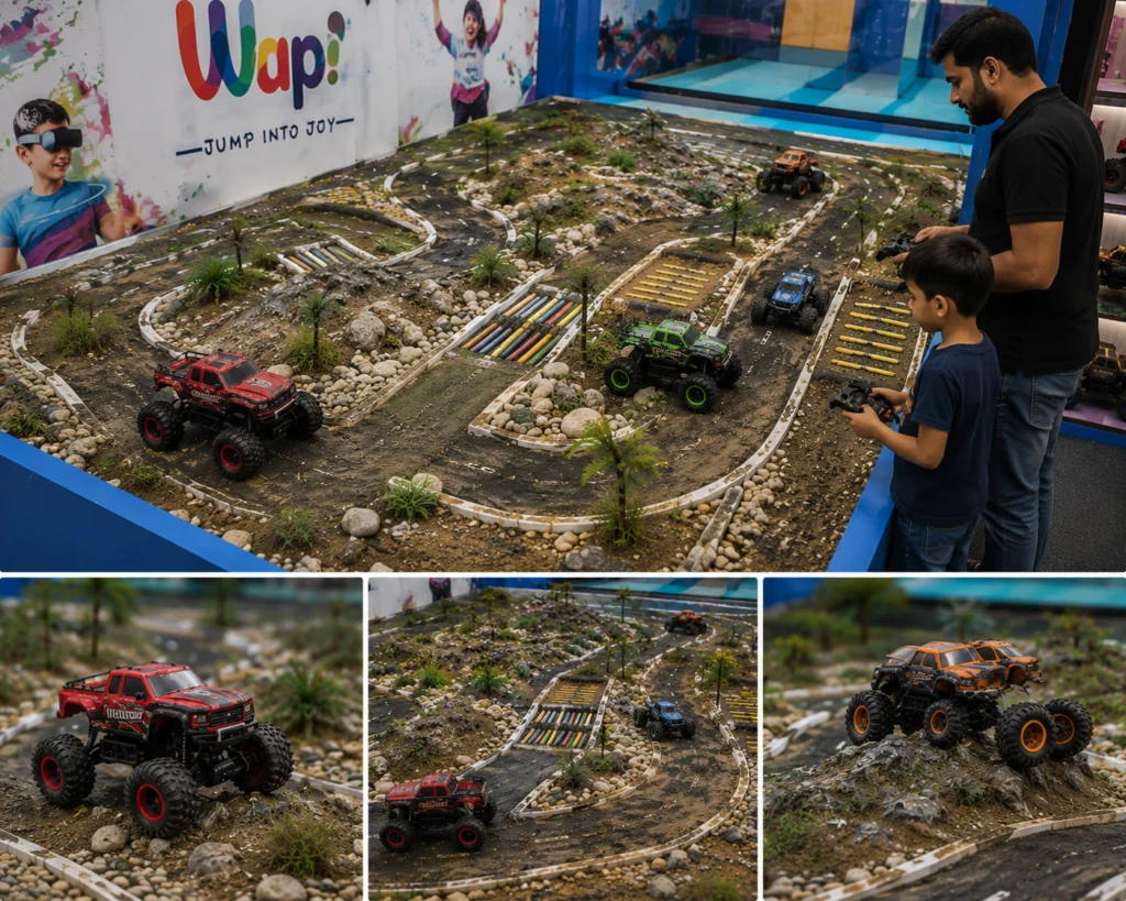 RC car arena at Wupi Sector 58, Gurgaon