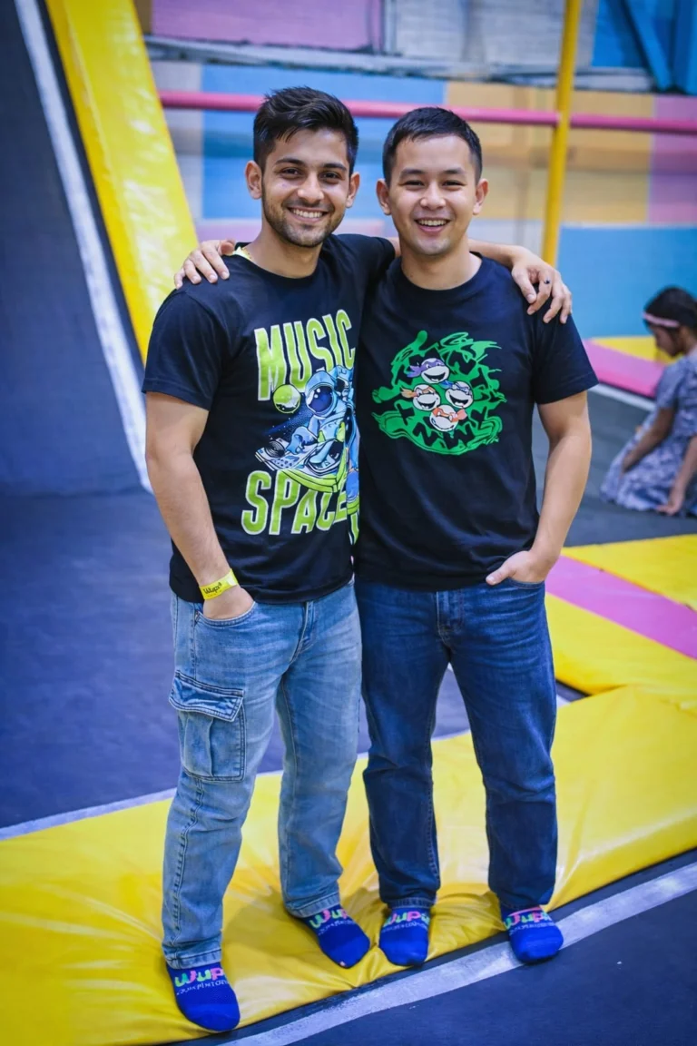 Office offsite at Wupi trampoline park