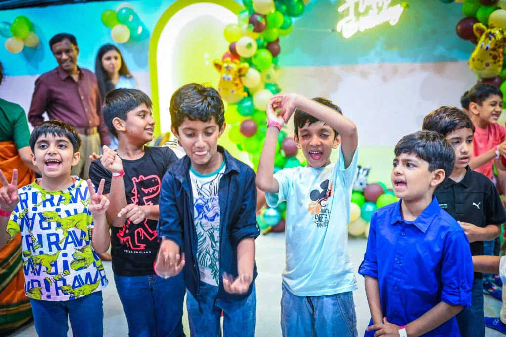 Family Gathering in Kids Birthday Celebration Gurgaon at Wupi Trampoline Park , Best Kids Play Zone