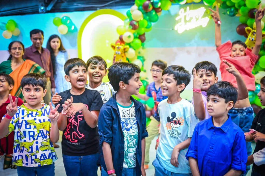 Trampoline park birthday party at Wupi